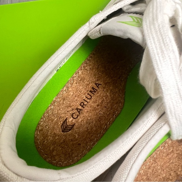 Cariua OFF WHITE canvas sneakers tennis shoes size8 8 - Picture 5 of 9